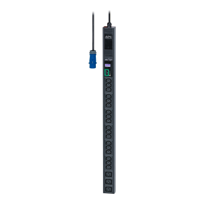 APC Easy Rack PDU, Metered, 0U, 1 Phase, 3.7kW, 230V, 16A, 18 x C13 and 3 x C19 outlets, IEC60309 2P+E inlet - 1