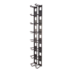 APC NetShelter Cable Management, Vertical Cable Manager, Cable Rings, Set of 8, Black, 55 mm x 766 mm x 85 mm - 1