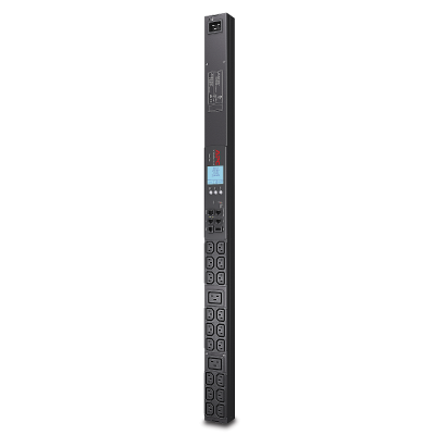 APC NetShelter Metered Rack PDU, 0U, 1PH, 3.3kW 208V 16A 	or 3.7kW 230V 16A, 18 C13 and 2 C19 outlets, C20 inlet - 1