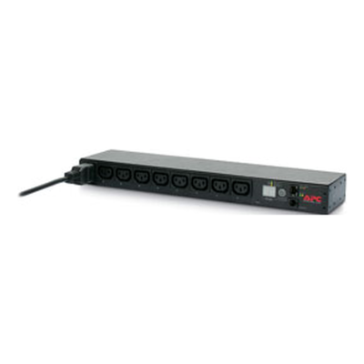APC	NetShelter Switched Rack PDU, 1U, 1PH, 3.7kW 230V 16A or 3.3kW 208V 16A, 8 C13 outlets, C20	cord - 1